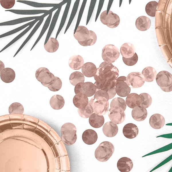 Konfetti - Metallisk - Roségull Konfetti - Metallisk - Roségull