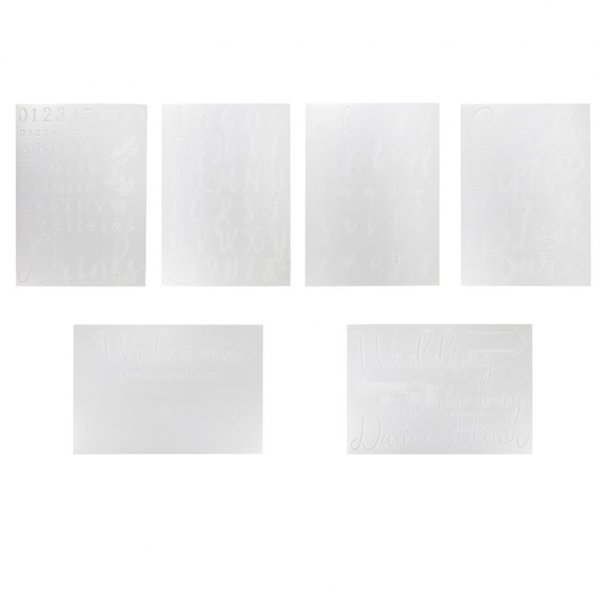 Sjablon - Bokstaver og tall - Et snev av pampas Sjablon - Bokstaver og tall - Et snev av pampas