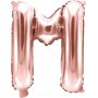 Bokstavballonger - Rosgull - 35 cm - Bokstav: M