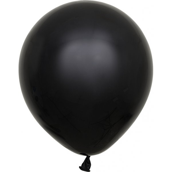 Miniballonger ensfarget - Premium 13 cm - Svart Miniballonger ensfarget - Premium 13 cm - Svart