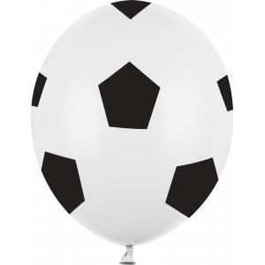 Ballonger - Pastellhvit - Fotball - 6-pakning