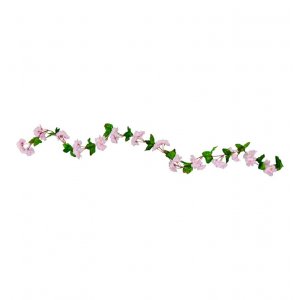 Blomsterkirlander - Rosa kirsebærblomster - 2,2 m Blomsterkirlander - Rosa kirsebærblomster - 2,2 m