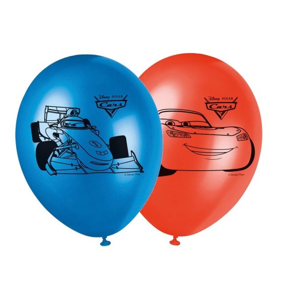 Ballonger - Biler - 28 cm - 8-pakning Ballonger - Biler - 28 cm - 8-pakning