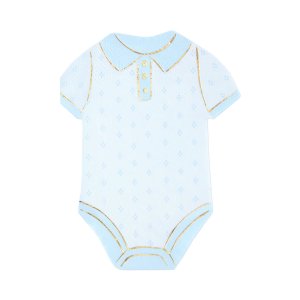 Servietter - Babybody - Bl�/Gull - 10-pakning