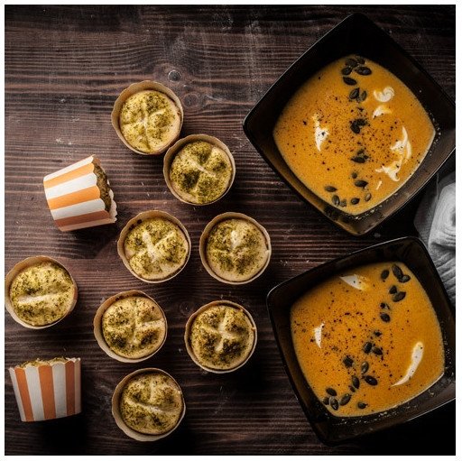 Stabile muffinsformer - Stripete - Oransje Stabile muffinsformer - Stripete - Oransje