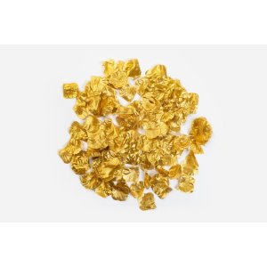 Roseblader - Gullmetallisk - 144 stk Roseblader - Gullmetallisk - 144 stk