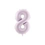 Tallballonger - Lilla Pastell - 72 cm - 7 Tallballonger - Lilla Pastell - 72 cm - 7