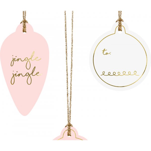 Tagger - Rosa jul - 12-pakning Tagger - Rosa jul - 12-pakning