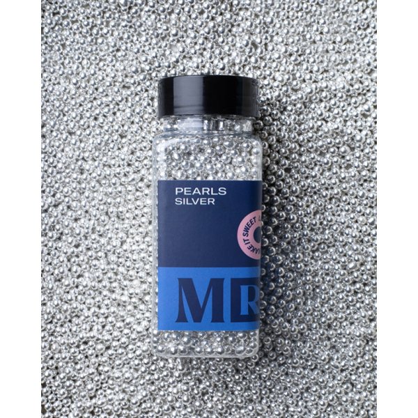 Mr Cake Str�ssel - Perler S�lv - 85g