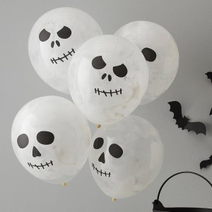 Ballonger - Hodeskallemaling - 5-pakning