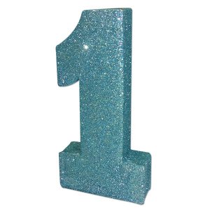Borddekorasjon - 1. - Blå glitter Borddekorasjon - 1. - Blå glitter