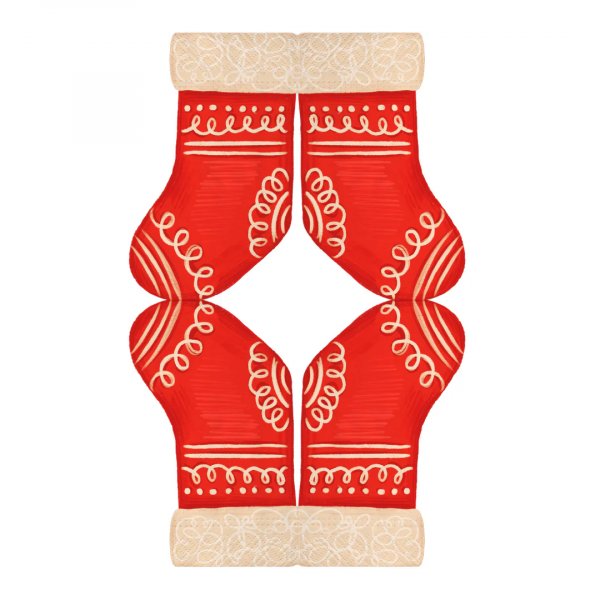 Servietter - Julestrmpe - 10-pakning