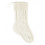Julstrumpa - 34 cm - Vit