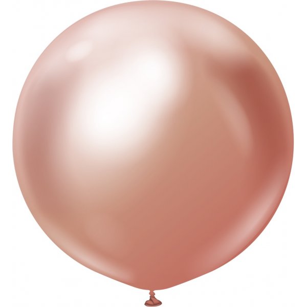 Ballonger ensfargede - Premium 90 cm - Rosegull Krom - 2-pakning Ballonger ensfargede - Premium 90 cm - Rosegull Krom - 2-pakning