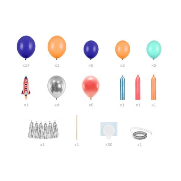 Ballongsett Romrakett 43 ballonger