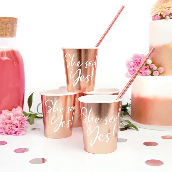 Pappkrus - Hun sa ja - Roségull - 6-pakning Pappkrus - Hun sa ja - Roségull - 6-pakning