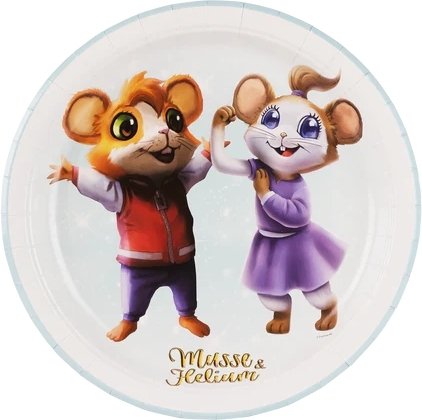 Papptallerken - Mikke Mus og Helium - Fest - 8-pakning Papptallerken - Mikke Mus og Helium - Fest - 8-pakning