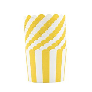 Stabile muffinsformer - Gul/Hvit - 12 stk