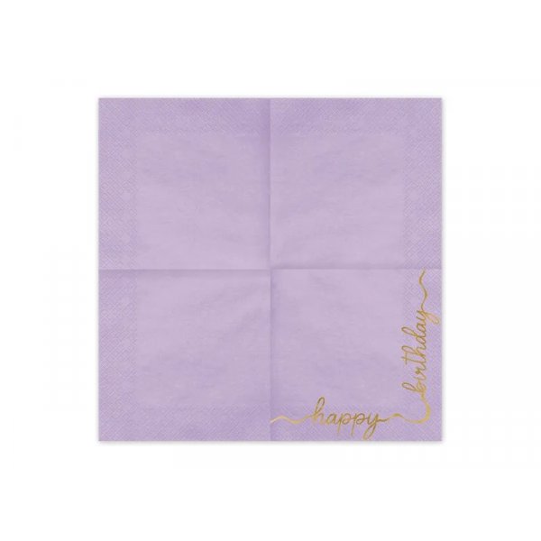 Servietter - Gratulerer med dagen - Blandede farger - 12-pakning Servietter - Gratulerer med dagen - Blandede farger - 12-pakning