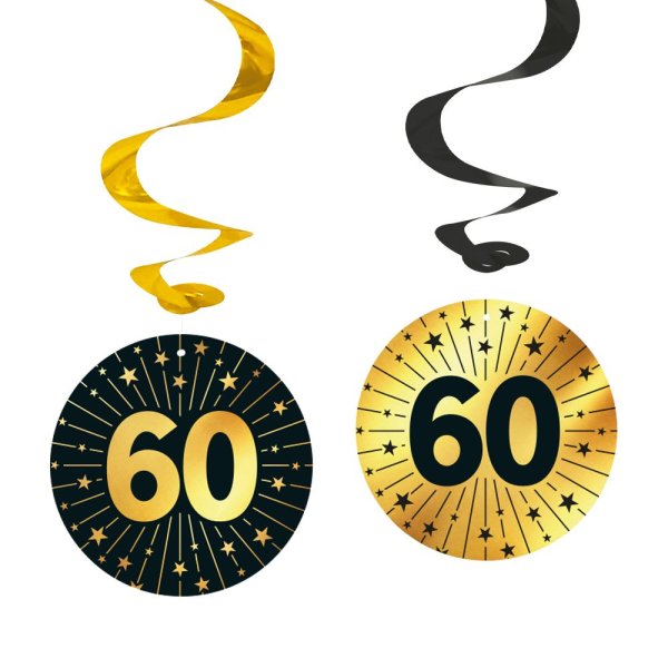 Swirls - 60 år - Gull - 4-pakning Swirls - 60 år - Gull - 4-pakning