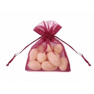 Organzaposer - Burgunder - 10-pakning