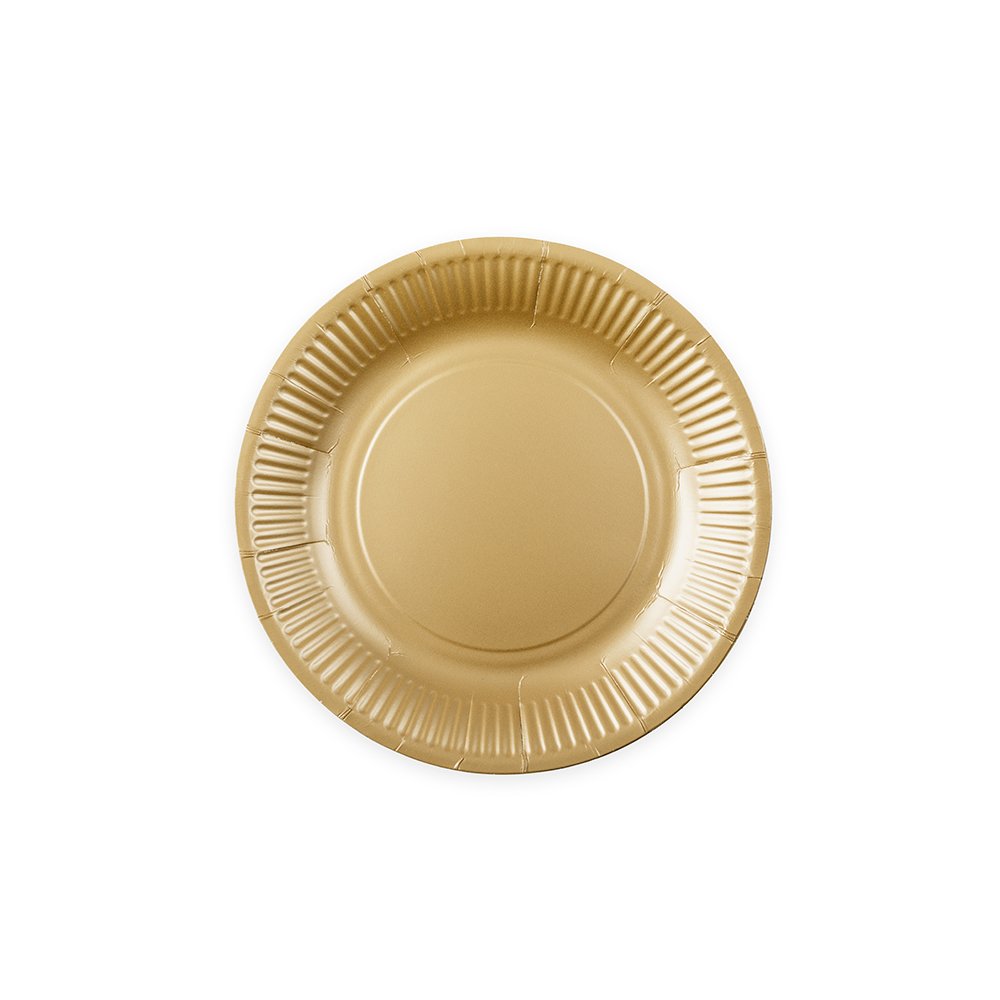 Papptallerkener – Champagne – 18 cm – 8-pakning – Papirtallerkener, Borddekking