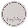 Papptallrikar - Birthday - Svart/Nude