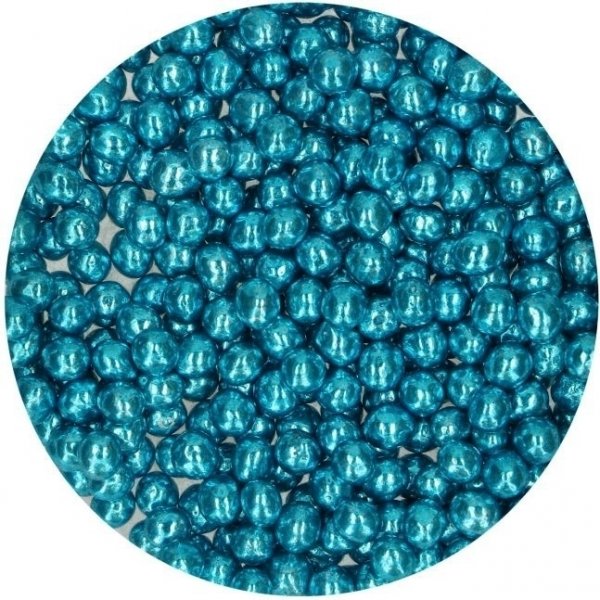 Sprø sjokoladeperler - Metallisk blå - Funcakes - 60 g Sprø sjokoladeperler - Metallisk blå - Funcakes - 60 g