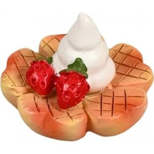 Minirett - Vaffel med krem og br