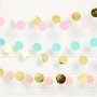 Girlander - Sirkler - Pastell/Gull - 6-pakning Girlander - Sirkler - Pastell/Gull - 6-pakning