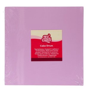 Kakefat Tykt - Lilla pastell - Firkantet - 25 x 25 cm - FunCakes Kakefat Tykt - Lilla pastell - Firkantet - 25 x 25 cm - FunCakes