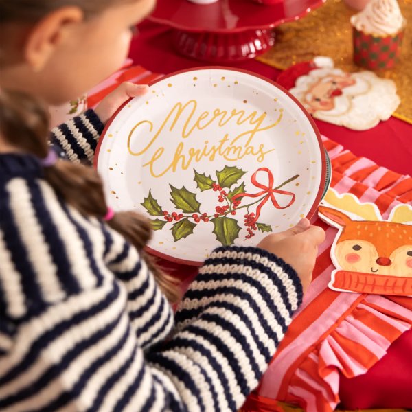 Papptallerkener - God Jul - 23 cm - 10-pakning Papptallerkener - God Jul - 23 cm - 10-pakning