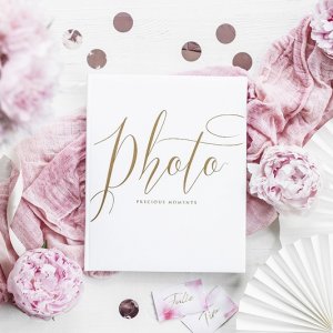 Fotoalbum - Precious moments - Hvit/Gull