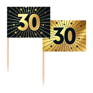 Festplukkere - 30 �r - Gull - 50-pakning