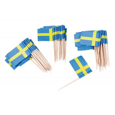 Cake Picks - Svenska flaggan