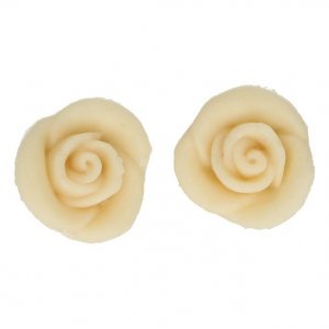 FunCakes Roser Hvit Kakedekorasjon 6 stk FunCakes Roser Hvit Kakedekorasjon 6 stk