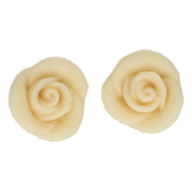 FunCakes Roser Hvit Kakedekorasjon 6 stk - Sukkerpynt