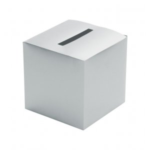 Kortboks - Kort - Sølv - 23x23x23 cm Kortboks - Kort - Sølv - 23x23x23 cm