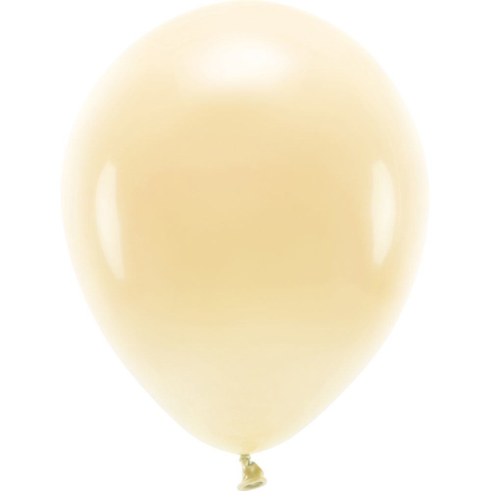 Ensfargede ballonger - Øko 30 cm - Lys fersken - 10-pakning - Pastell, Ensfargede ballonger, Ballonger
