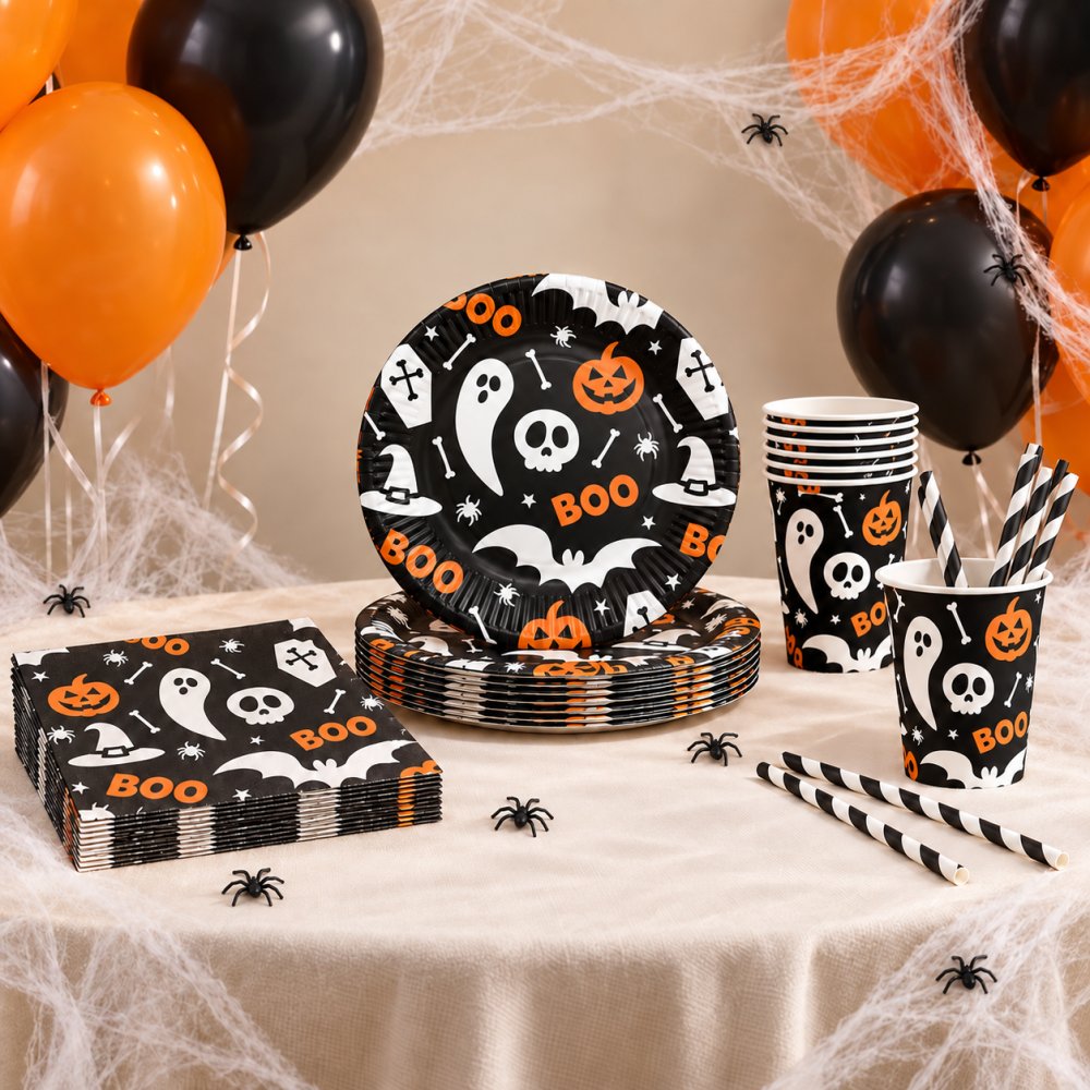 - Halloween-borddekking, Halloween