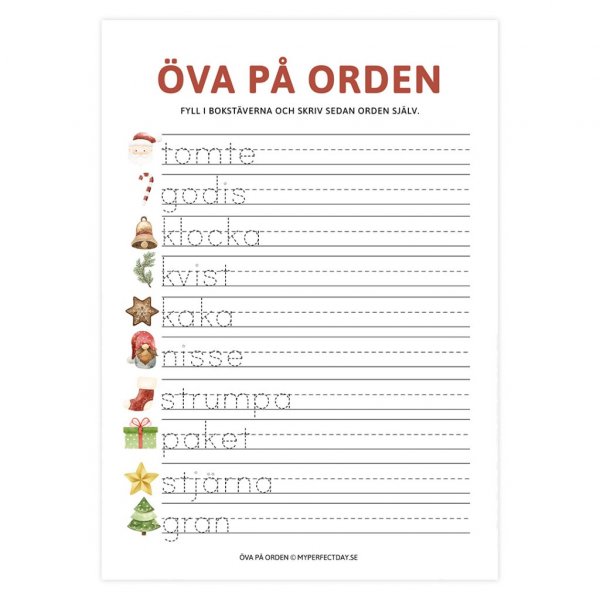 Julepynt - 5-pakning - Sett 1