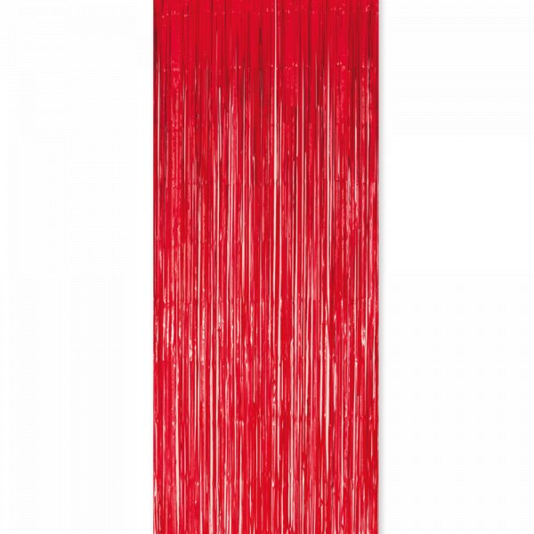 Festgardin - Rød - 100x240cm Festgardin - Rød - 100x240cm