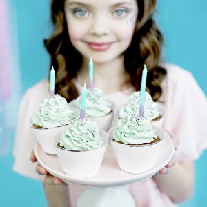 Kakelys - Ombre - Mint/Lilla - 20-pakning