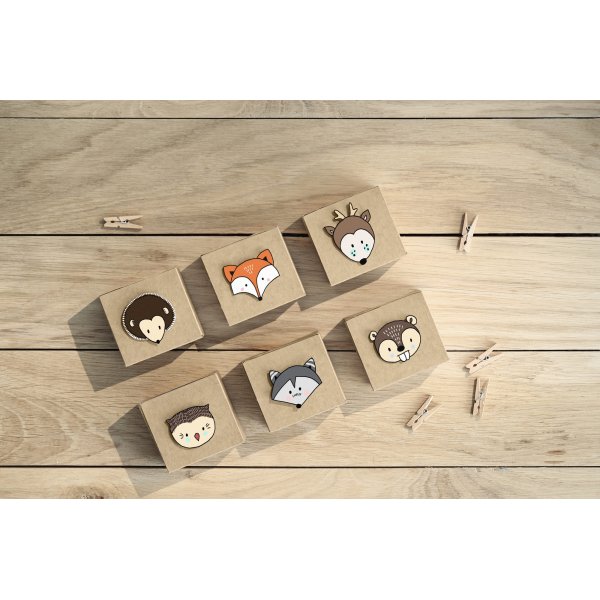 Mini klesklyper - Naturlige - 20-pakning Mini klesklyper - Naturlige - 20-pakning