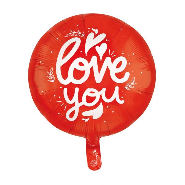 Folieballong - 'Jeg elsker deg' - Rød - 46 cm Folieballong - 'Jeg elsker deg' - Rød - 46 cm
