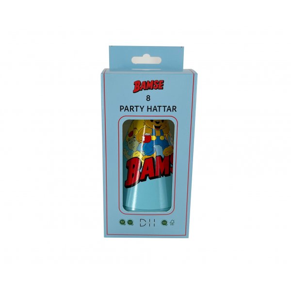 Festhatter - 8 stk - Teddybjrn