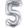 Tallballong - Sølv - 35 cm - Tall: 5