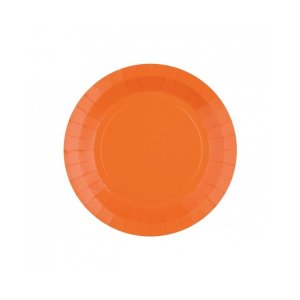 Papptallerkener - Oransje - 17,5 cm - 10-pakning Papptallerkener - Oransje - 17,5 cm - 10-pakning