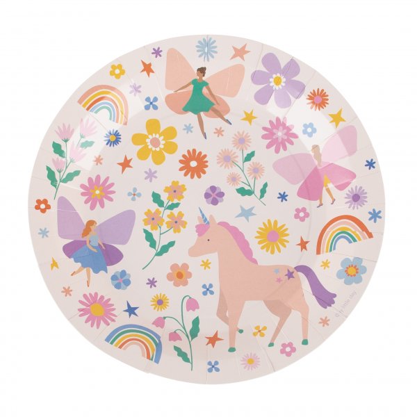 Papptallerken - Fortryllet enhj�rning - 8-pakning