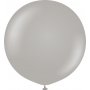 Ballonger ensfargede - Premium 60 cm - Grå - 2-pakning